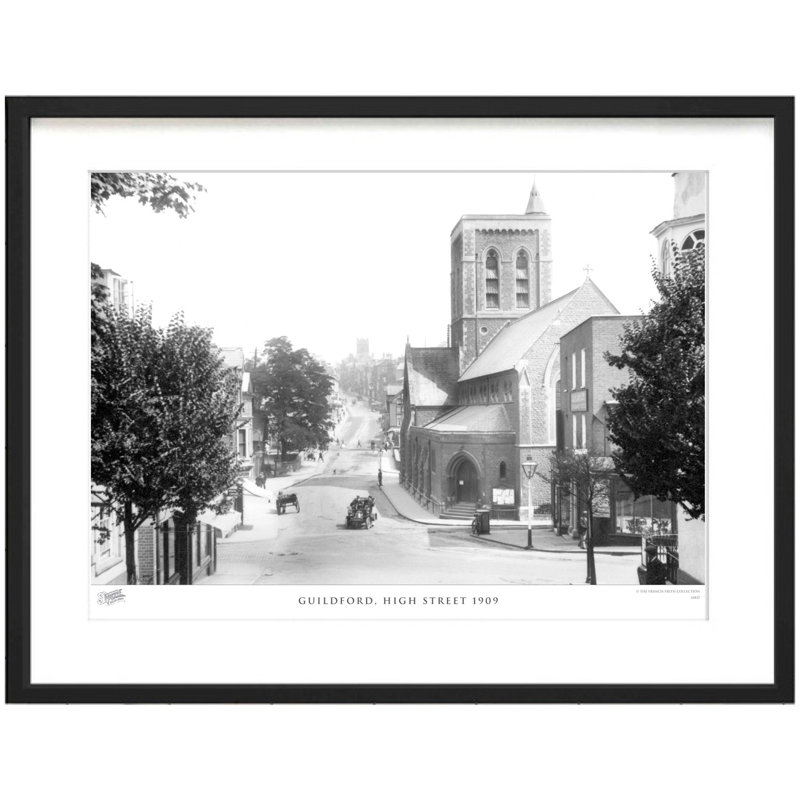 Guildford, High Street 1909 by Francis Frith - Single Picture Frame Print, 45cm H x 60cm W x 2.3cm D