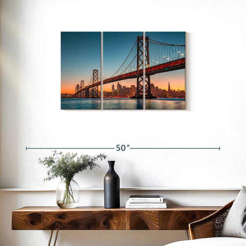 Pont éclairé Nicci Oakland Bay, H 20 po x l 33 po