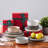 12 Pieces Modern Stoneware Dinnerware Set, Service For 4-111135921