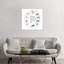 Lettre illustrée P bleue - impression-52820531-52820532-52820538