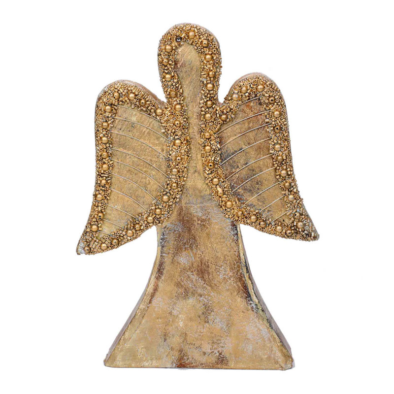 Sculpture anges en bois, Doré