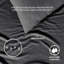 Ensemble de draps en jersey tricoté très grand en jersey 4 pièces | Ensemble de draps en jersey 100% coton respirant | Toutes saisons, gris anthracite-386538453-293858937