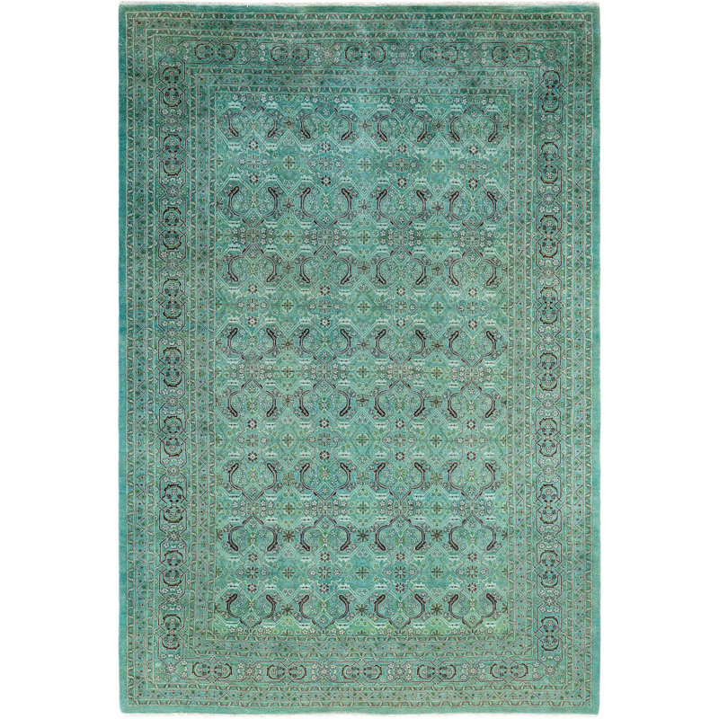 Overdyed One-of-a-Kind 6' 2" X 9' 1" Hand Knotted Area Rug