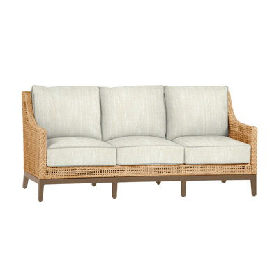 Peninsula Woven Sofa - Light Raffia/Sandalwood