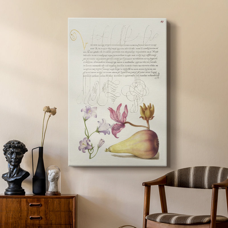 Hoefnagel, spéculations tropicales - galerie tendue sur mesure Cavas, H 48 po x l 32 po