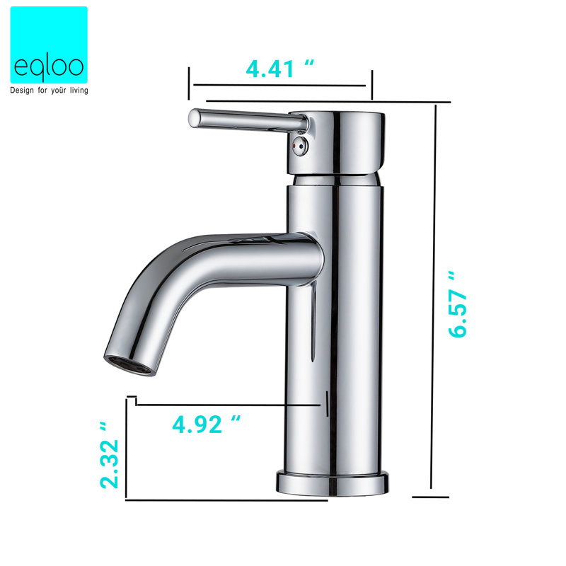 Single-Hole Single-handle Bathroom Faucet, Chrome