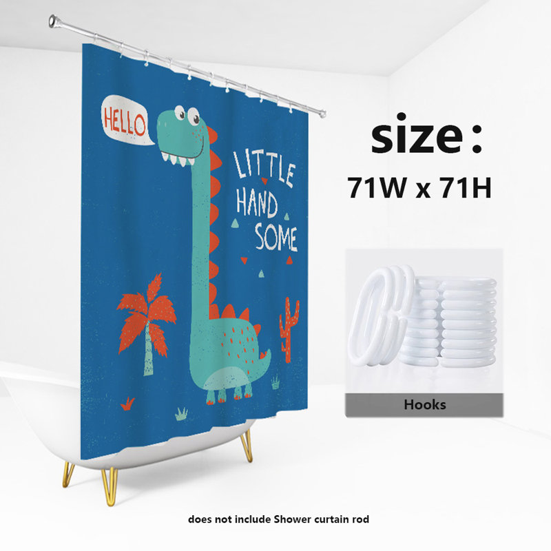 Rideau de douche en polyester de qualité supérieure, H 71 po x l 71 po