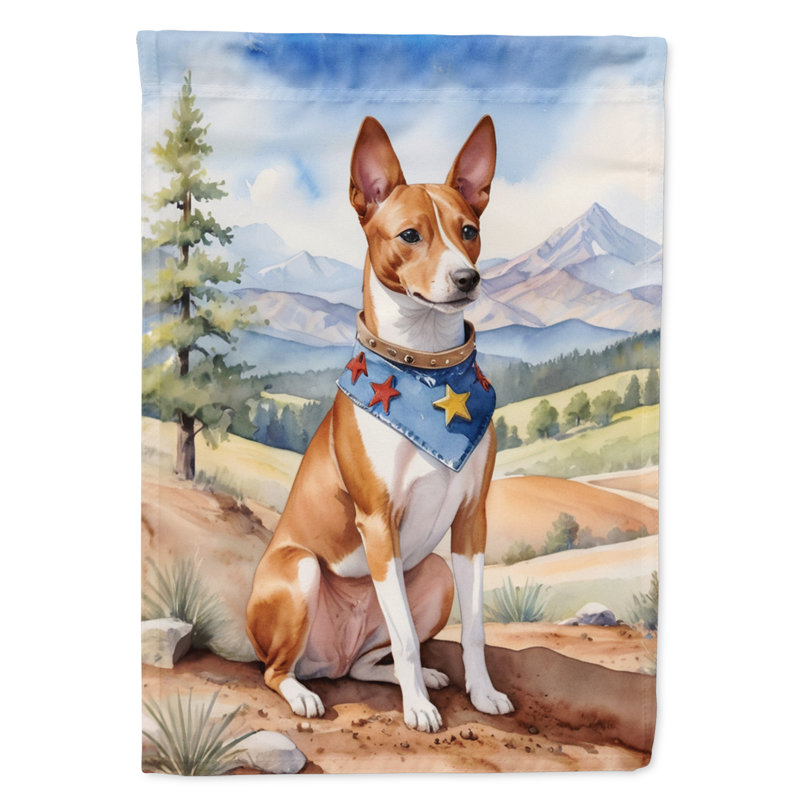 Drapeau Cowboy Welcome Garden, Basenji