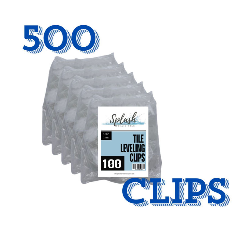 Pinces auto-nivelantes 1/32 "Splash, boîte de 500