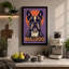 Bulldog with Sun Modern - Wrapped Canvas-57021655-57021658