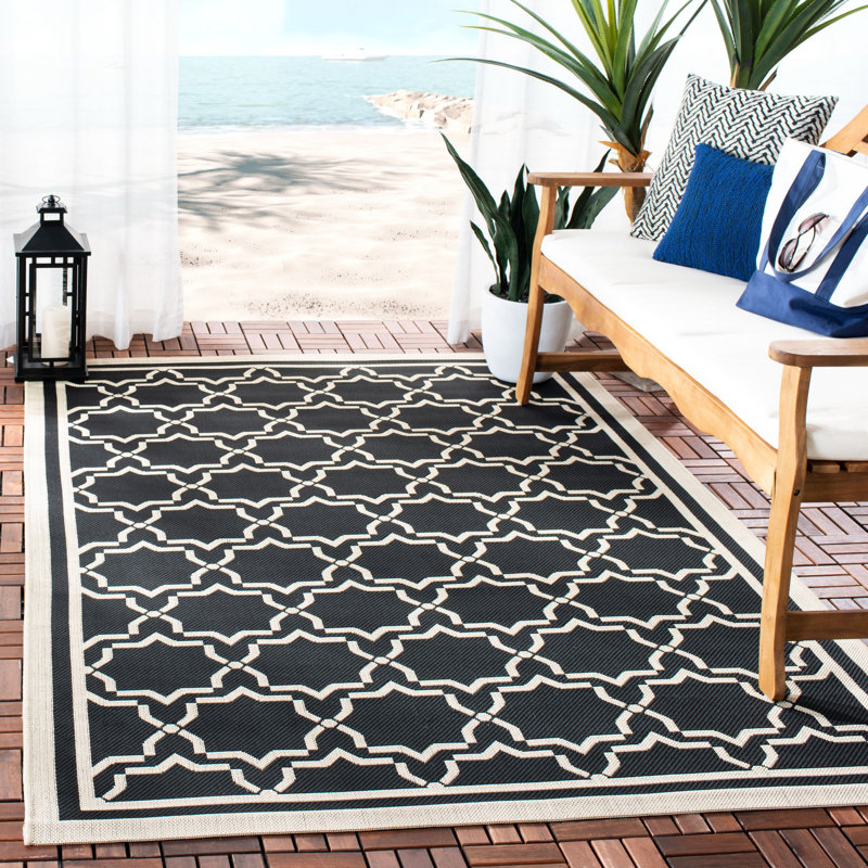 Dirks Performance Geometric Indoor/Outdoor Area Rug, Rectangle 8' x 11'