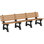  Banc de parc 8 pieds Aspen - Bois 100% recyclé durable | Siège d'extérieur confortable et résistant aux intempéries pour les parcs, les jardins et les patios - Cèdre