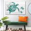 Famille de tortues en bois sur toile-139740492