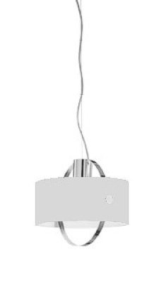 Ring 1 - Light Single Drum Pendant, Yes, Chrome, White