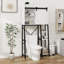 Armoire de rangement au-dessus de la toilette