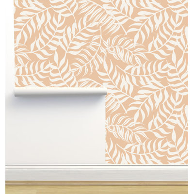 Erin Kendal Designs Peel & Stick Fabric Floral Wallpaper Roll