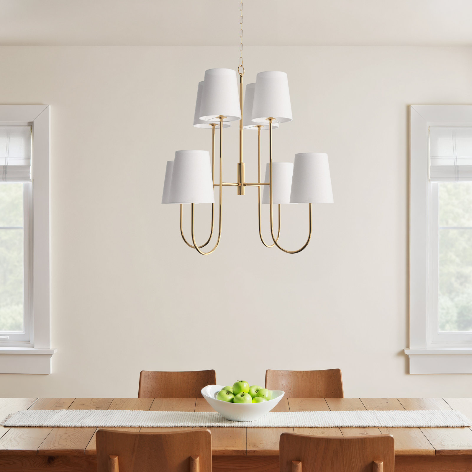 8 - Light Metal Dimmable Chandelier