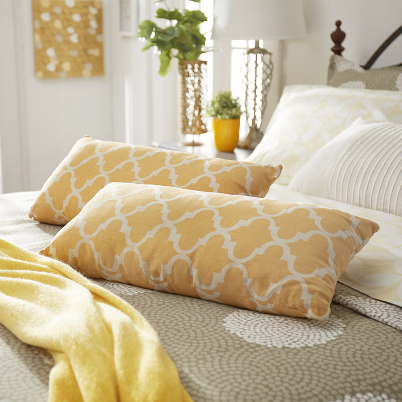 Rectangular Linen Pillow Cover & Insert, Banana Yellow