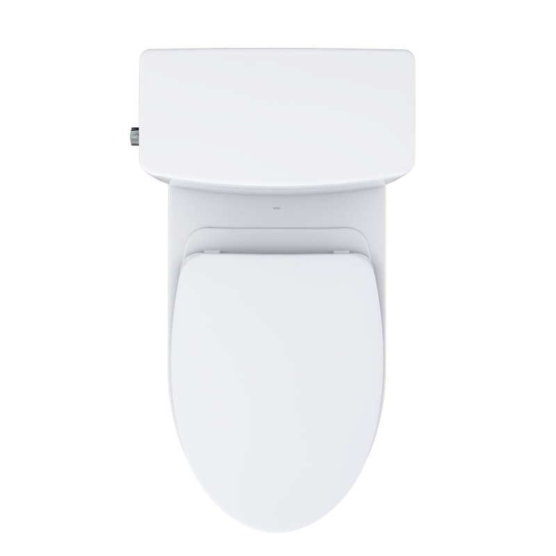 TOTO Glaston 1G Two-Piece Elongated 1.0 GPF WASHLET+ and Auto Flush Ready Universal Height Toilet with SS124 SoftClose Seat, Ebony - MS472124CUF#51