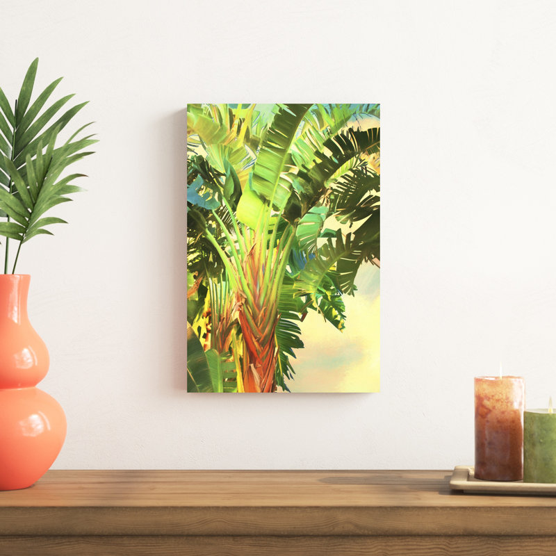 «Bird of Paradise Palm I», impression sur toile, H 18 po x l 12 po, Toile tendue