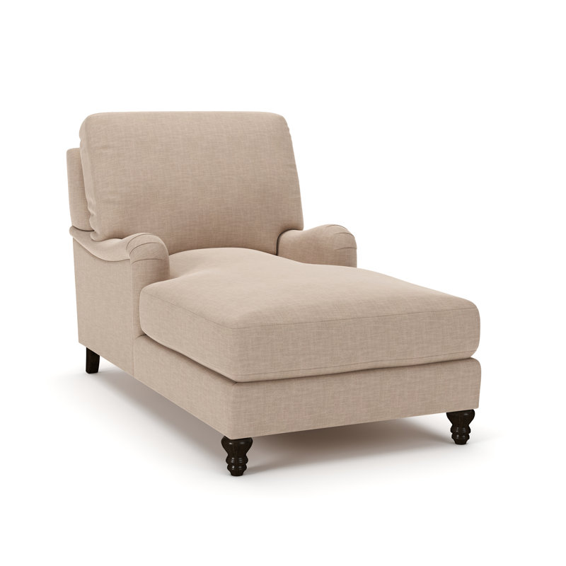 Chaise longue Walters, Tissage panier en lin Conversation
