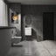 Meuble-lavabo mural de 20 pouces avec lavabo en céramique et armoire de rangement, parfait pour les salles de bain modernes et peu encombrantes