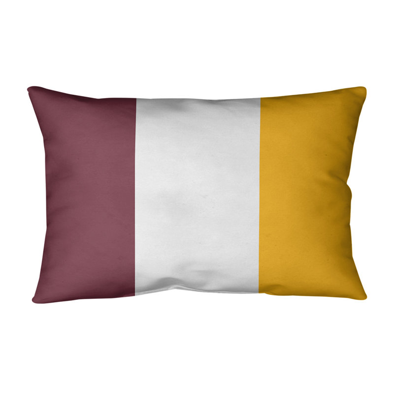 Housse de coussin lombaire Atlanta, Washington, Rose / Jaune