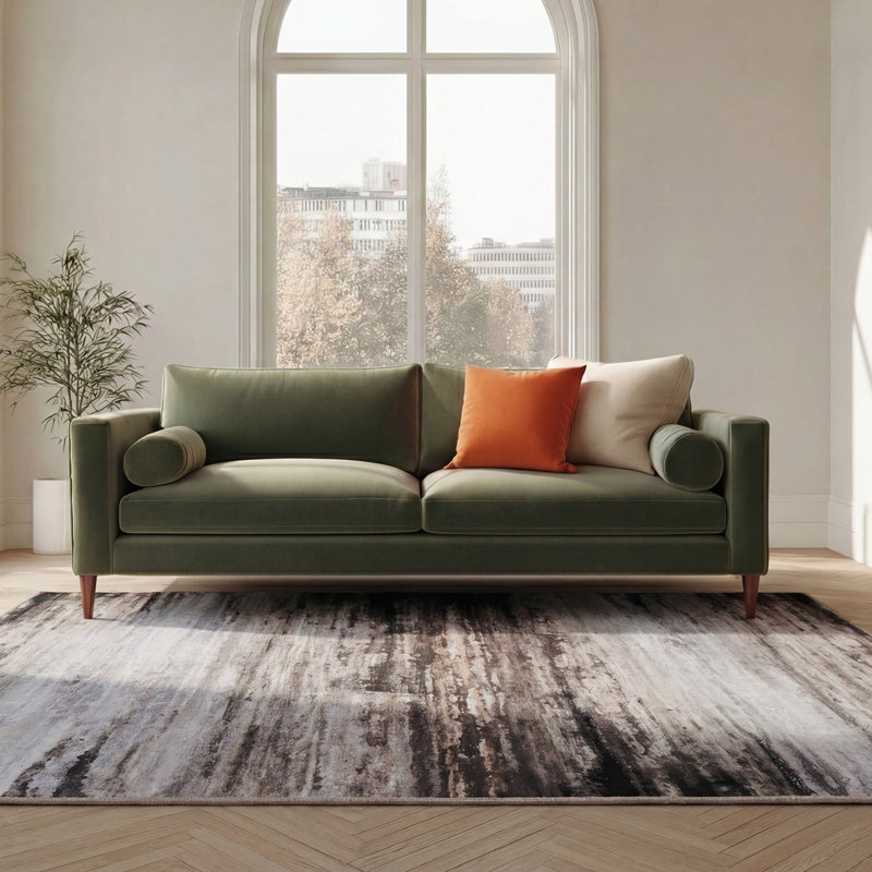Destane Abstract Cotton Machine Tufted Area Rug, 280cm x 380cm