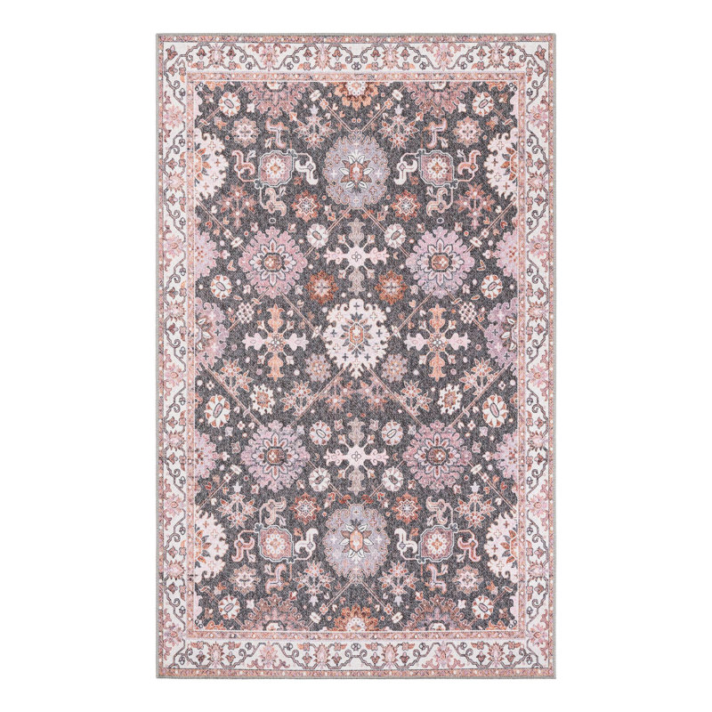 Michella Performance Chenille Floral Indoor Rug, Rectangle 5'1" x 8'