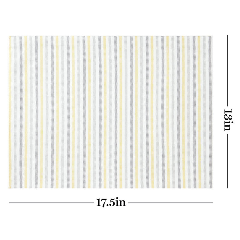 Napperon Martha Stewart, Gris / Jaune