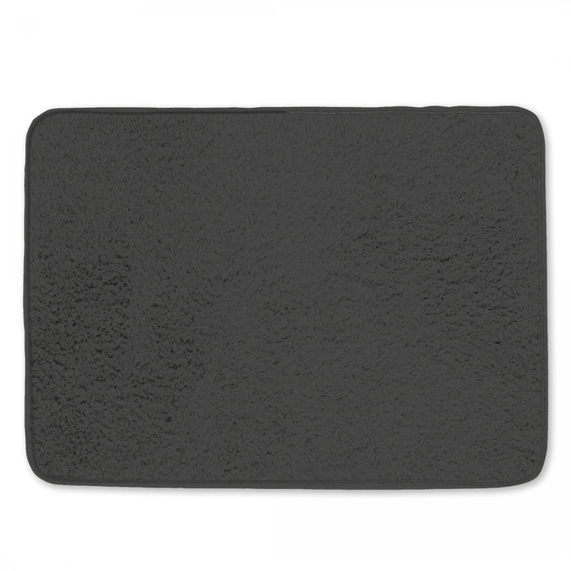 Tapis de bain foncé uni, 34 po L x 21 po L
