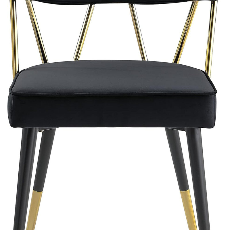 Chaise d'appoint Aarhus , Velours noir