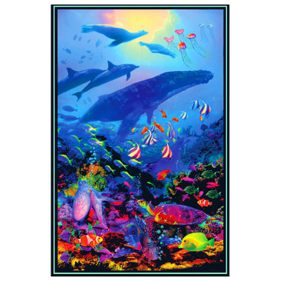  Officiellement sous licence Oceanic - Non Flock Blacklight, affiche d'art - 24 x 36 po - reproduction décorative - papier affiche - prêt à encadrer