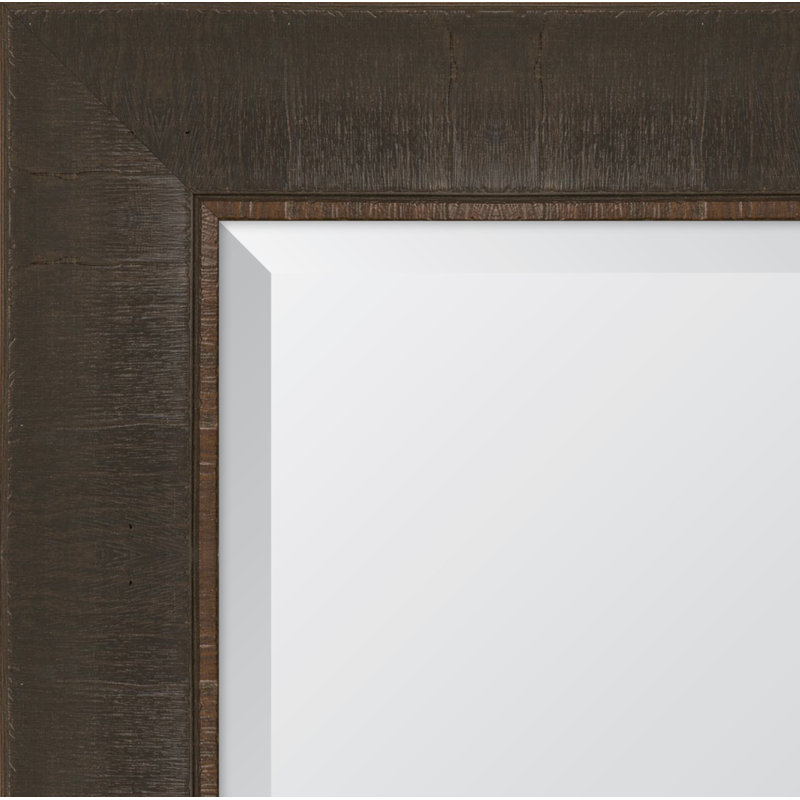Miroir mural Gullion, H 44,5 po x l 32,5 po, Espresso