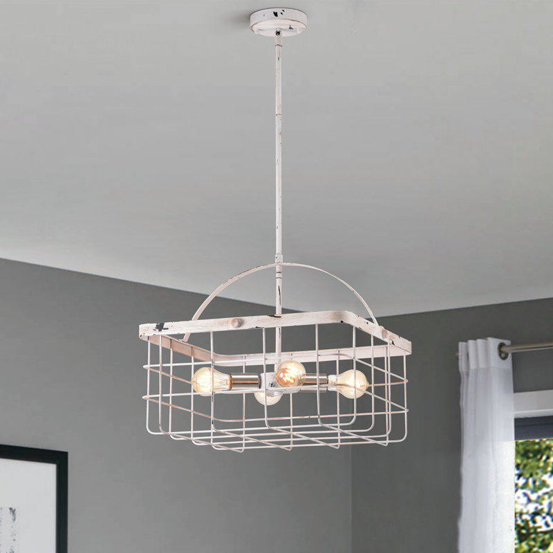 Lustre rectangulaire à 4 lumières Selvi