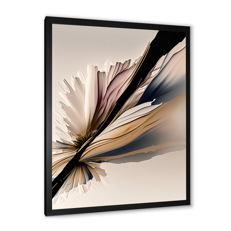 «Daisy Hyperrealistic Flowers II», reproduction sur toile, Impression noire sur toile encadrée, L 12 po x H 20 po