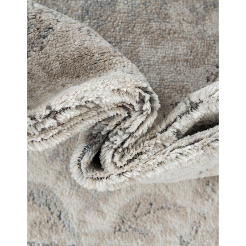 Tapis ivoire Singleton, Ivoire ivoire, Rond 4 pi 1 po