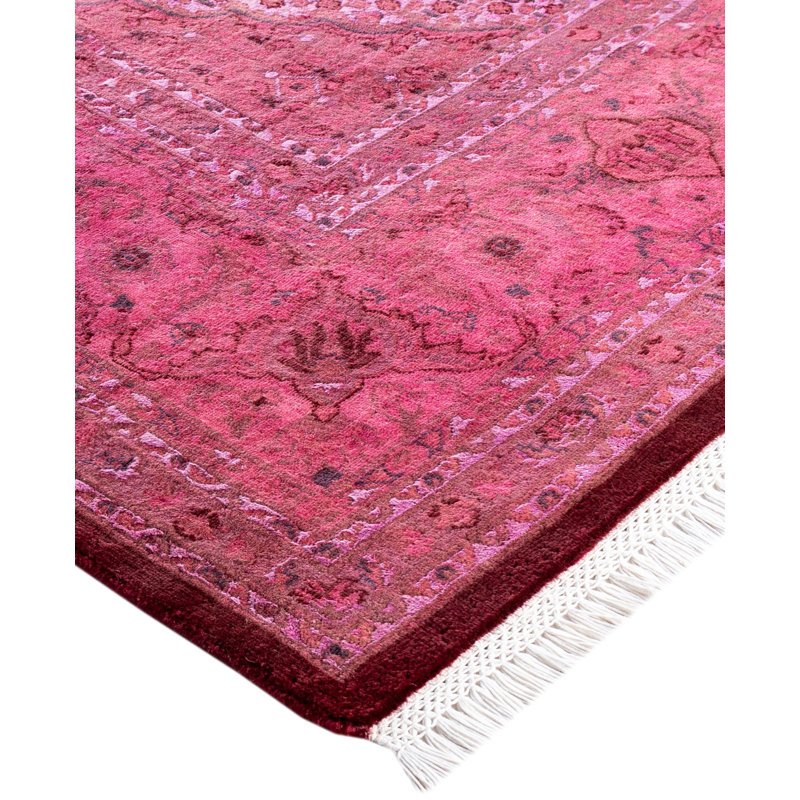 Overdyed One-of-a-Kind 8' 1" X 10' 5" Hand Knotted Area Rug