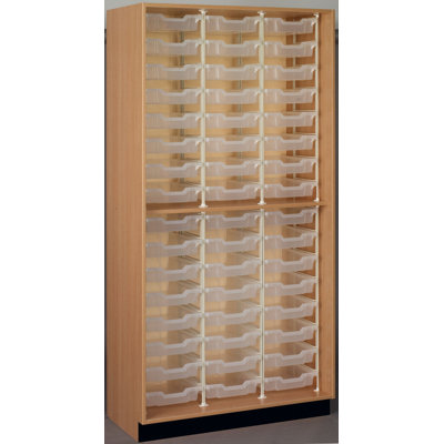 Science 48 Compartment Manufactured Wood Classroom Cabinet