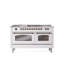 ILVE Nostalgie II 60 Dual Fuel Range, 5 Burners, Griddle, Frenchtop -1514149023-1514149221