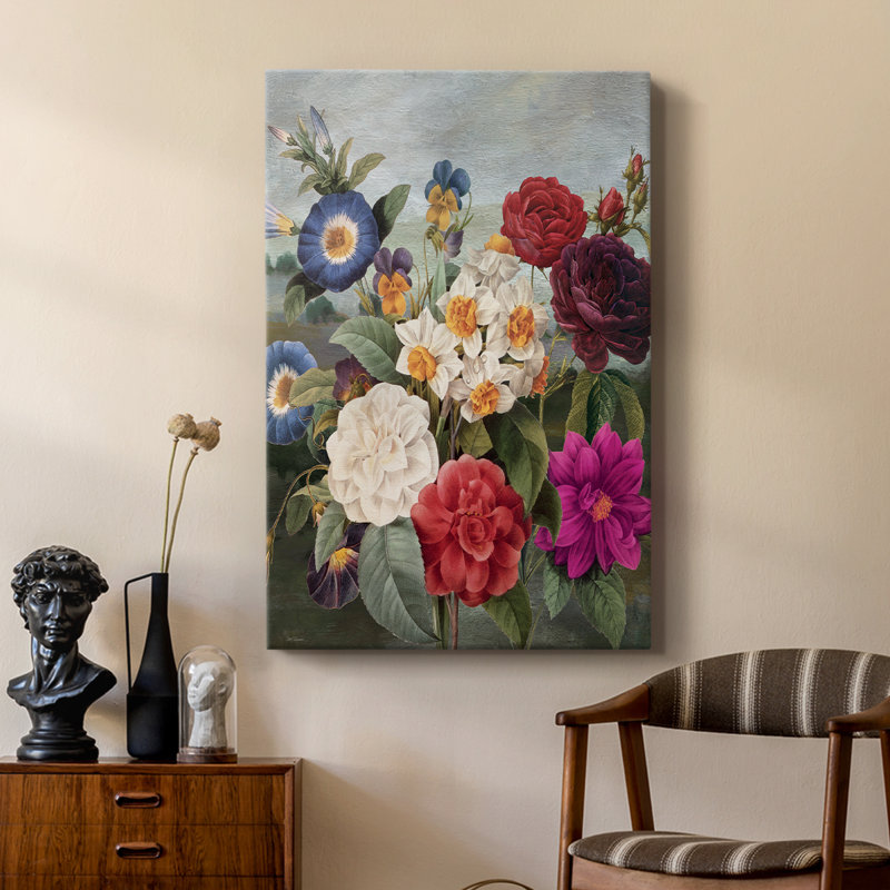Botanical Landscape I -Custom Wrapped Gallery Cavas, 27" H x 18" W