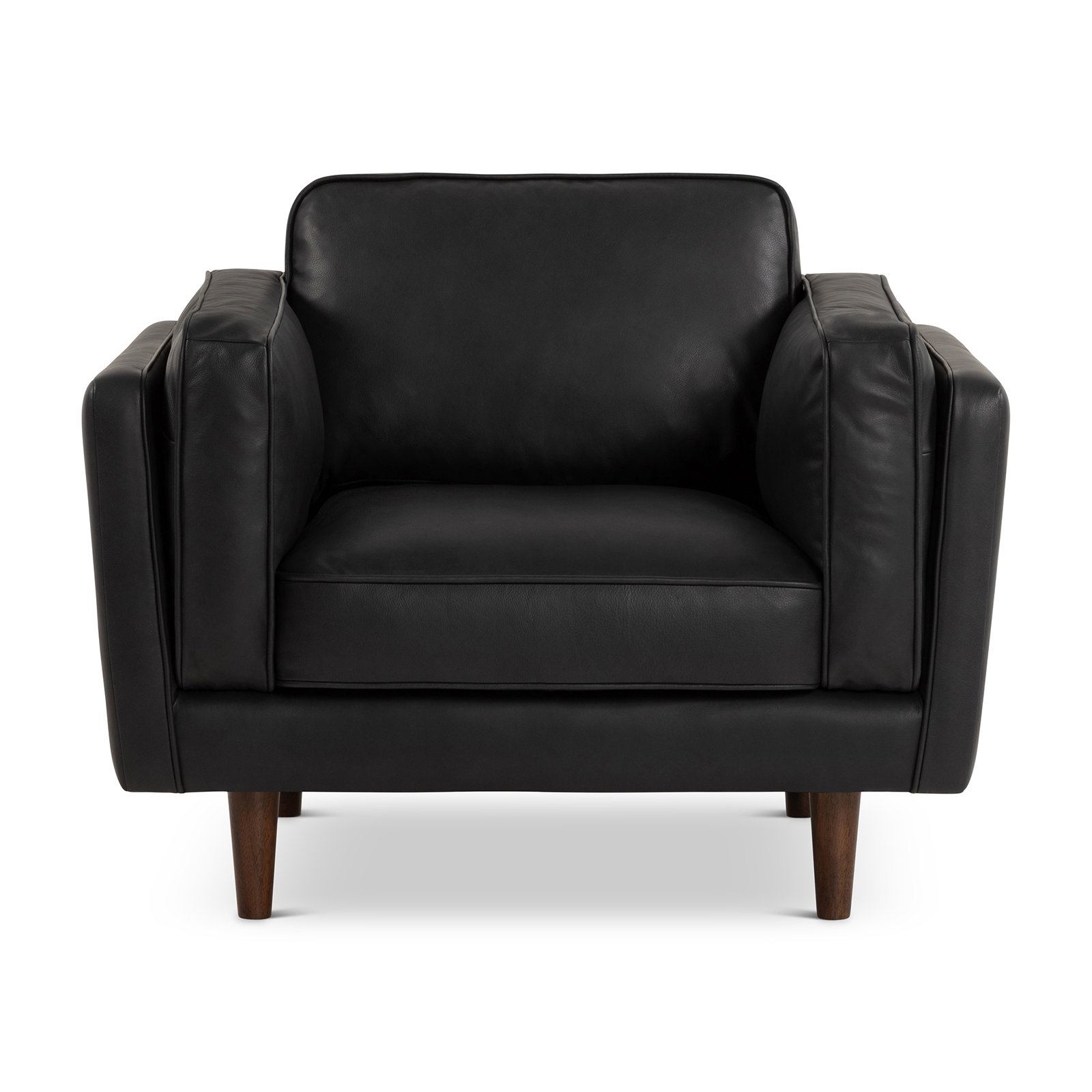 Noria Accent Chair - Dark Brown, Black