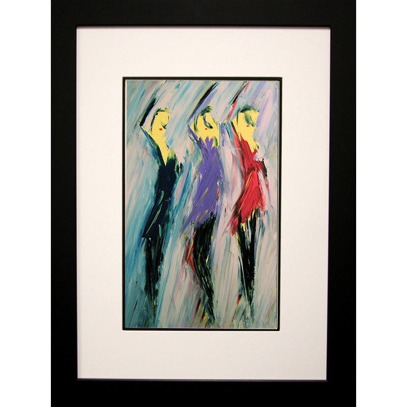 « trois soeurs »-cadre photo imprimé sur papier, H 20,5 po x l 14,5 po x P 1 po