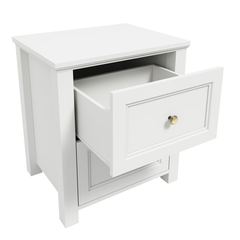 Byrone Bedside Cabinet, White
