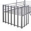 Lit mezzanine stable en métal avec garde-corps intrigant et caractéristiques hypnotisantes-1983602862