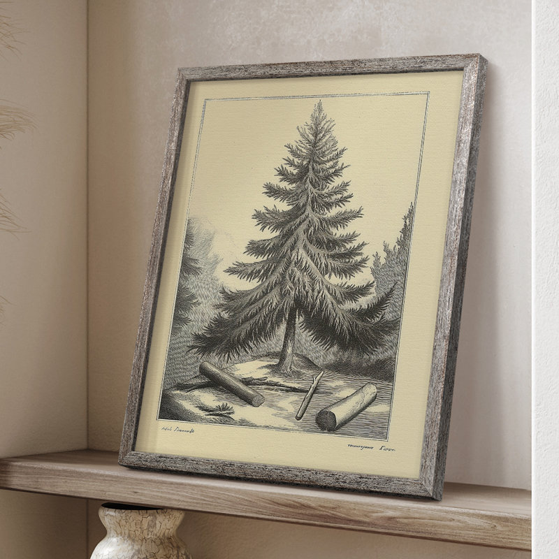 Reproduction d'art encadrée de Noël, H 30 po x l 24 po