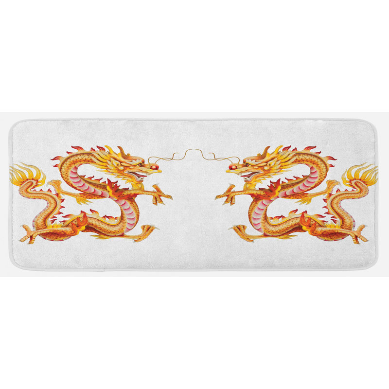 Tapis de cuisine dragon