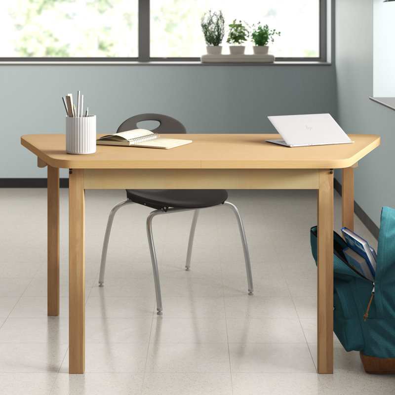 Table d'activité trapézoïdale, H 30 po x l 30 po x P 60 po, Non