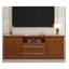 Meuble télé classique en bois massif avec rangement pour portes d'armoire et tiroirs-878506786