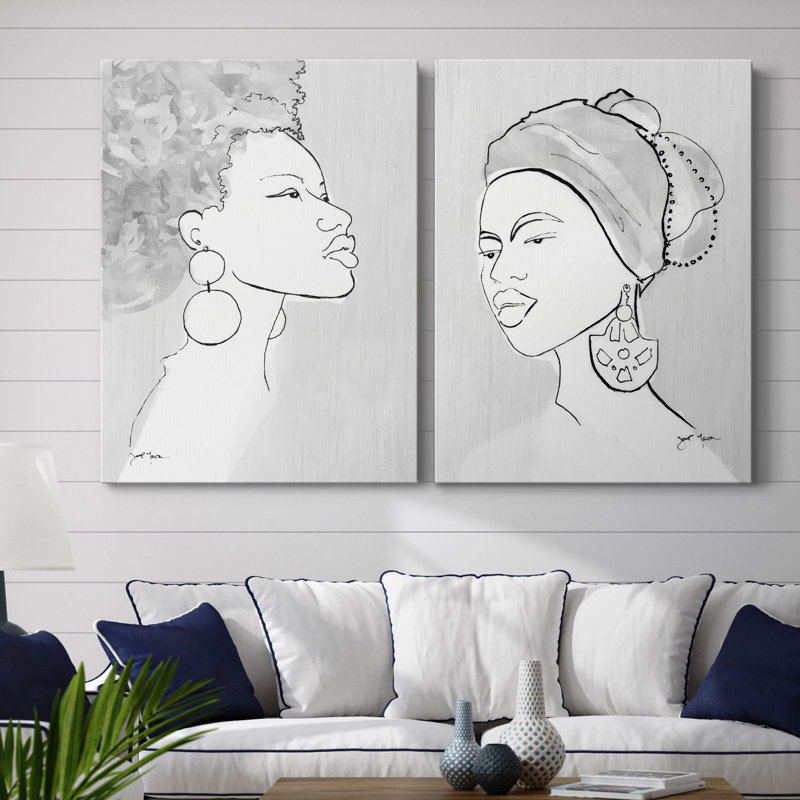 «Born This Way», ensemble de 2 reproductions d'art, H 12 po x l 16 po x P 1 po, Toile tendue, Pas de tapis